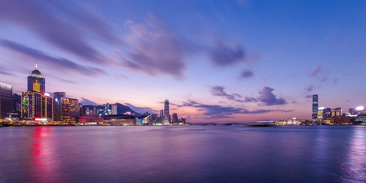 Hong Kong Victoria Harbour - Night